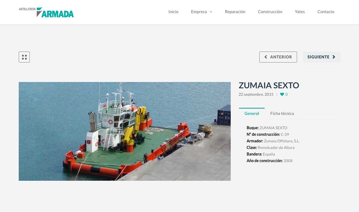 eduardo armada - diseño web sector naval vigo - astilleros armada